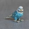 Scout House Ceramic Blue Budgie Miniature Figurine Homewares