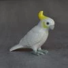 Scout House Ceramic Cockatoo Miniature Figurine 1 Scout House Ceramic Cockatoo Miniature Figurine