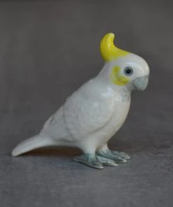 Scout House Ceramic Cockatoo Miniature Figurine