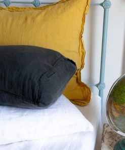 Scout House Scout Portuguese Linen Quilt Cover Set- King - Charcoal 11 Scout House Scout Portuguese Linen Quilt Cover Set- King - Charcoal