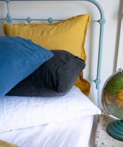 Scout House Scout Portuguese Linen European Pillowcase- WHITE Textiles 10 Scout House Scout Portuguese Linen European Pillowcase- WHITE Textiles