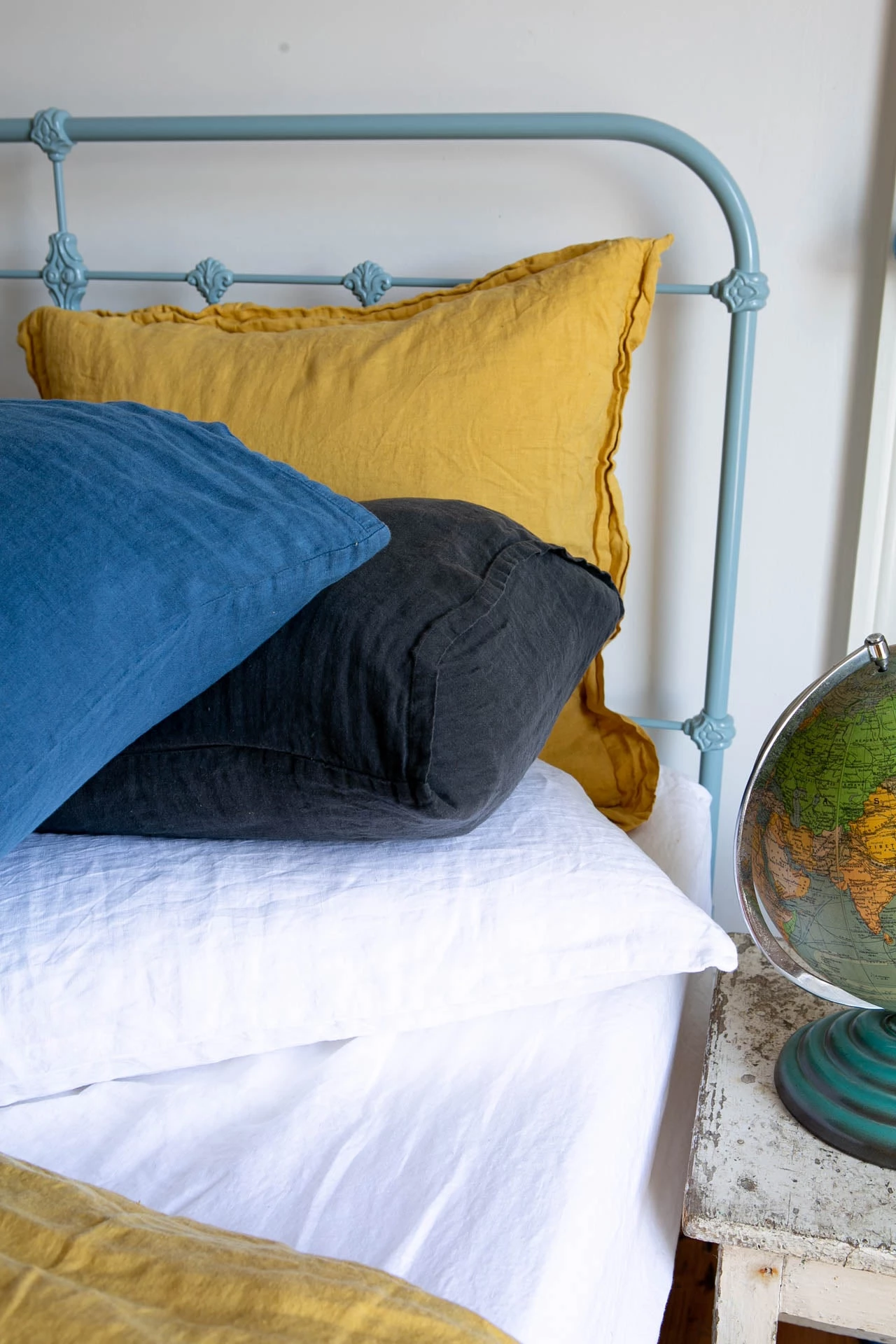 Scout House Scout Portuguese Linen European Pillowcase- WHITE Textiles 5 Scout House Scout Portuguese Linen European Pillowcase- WHITE Textiles