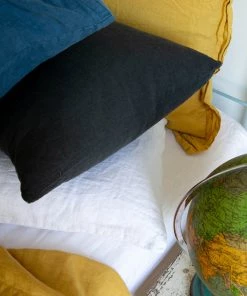 Scout House Scout Portuguese Linen Sheet Set- King - Charcoal 8 Scout House Scout Portuguese Linen Sheet Set- King - Charcoal