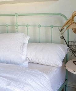 Scout House Scout Portuguese Linen Sheet Set- King - White