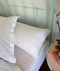 Scout House Scout Portuguese Linen Sheet Set- King - White