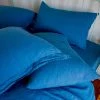 Scout House Scout Portuguese Linen European Pillowcase- Scout Blue 2 Scout House Scout Portuguese Linen European Pillowcase- Scout Blue