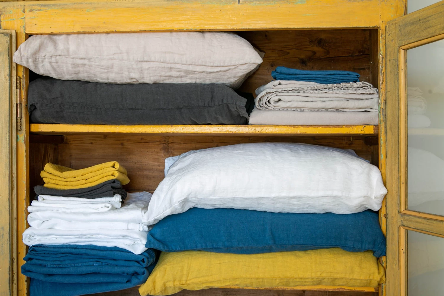 Scout House Scout Portuguese Linen Quilt Cover Set- King - Mustard 7 Scout House Scout Portuguese Linen Quilt Cover Set- King - Mustard