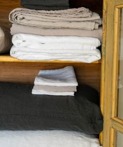 Scout House Scout Portuguese Linen European Pillowcase- WHITE Textiles 11 Scout House Scout Portuguese Linen European Pillowcase- WHITE Textiles