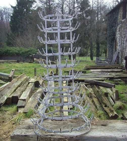 Scout Gifts Vintage French Zinc Bottle Drying Rack 8 Scout Gifts Vintage French Zinc Bottle Drying Rack