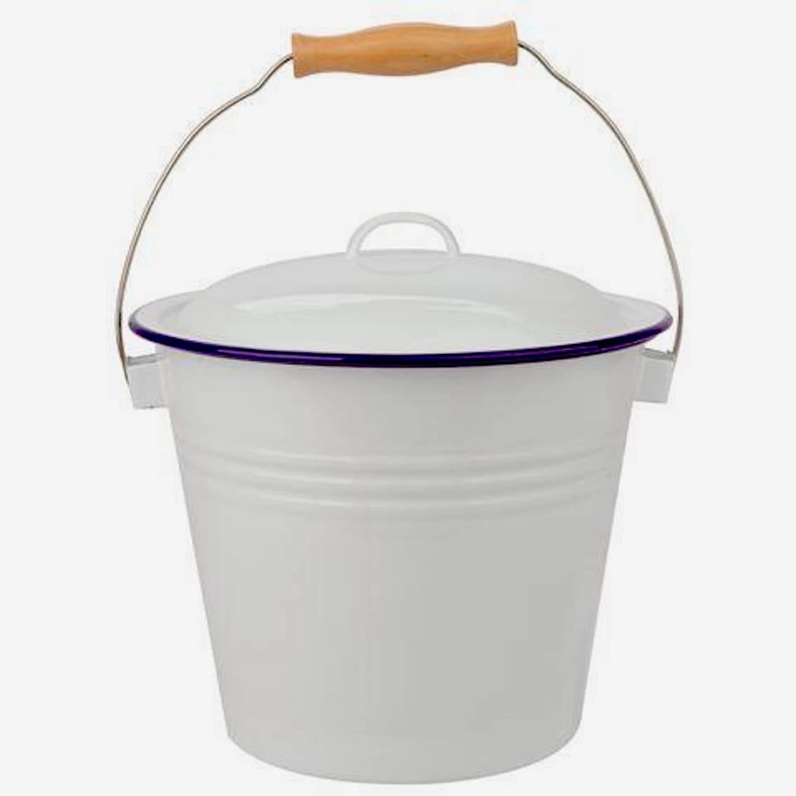 Falcon Enamelware Falcon Enamel Bucket With Lid Homewares 3 Falcon Enamelware Falcon Enamel Bucket With Lid Homewares