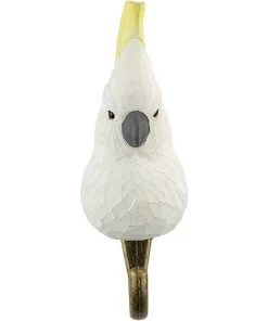 Scout House Hand Carved Wooden Wall Hook - Cockatoo 10 Scout House Hand Carved Wooden Wall Hook - Cockatoo