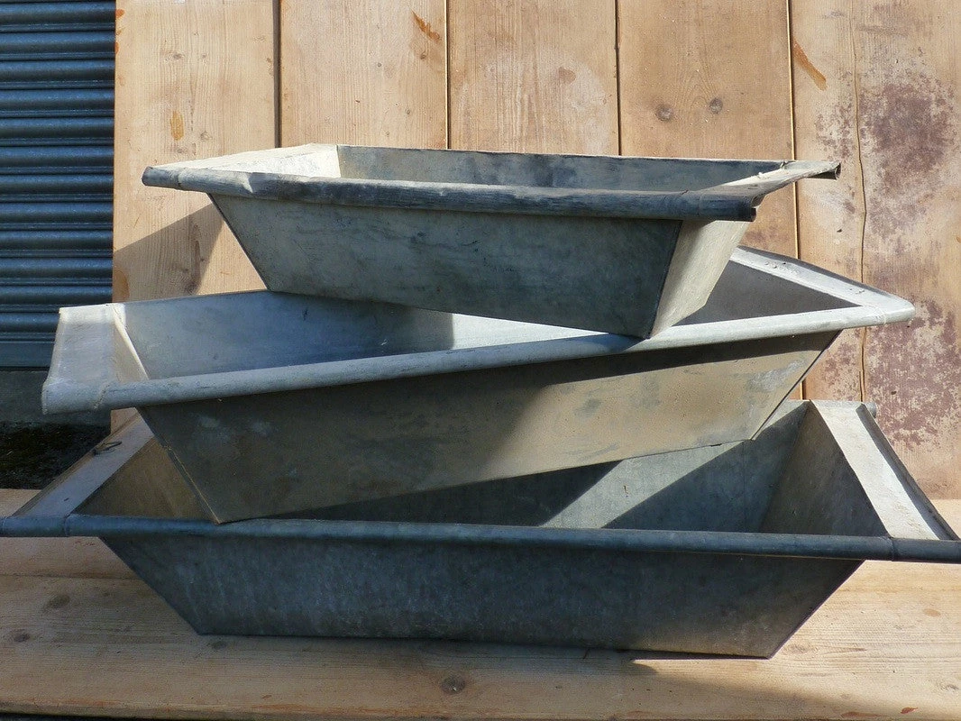 Scout Vintage Zinc Steel Dough Bowl 4 Scout Vintage Zinc Steel Dough Bowl