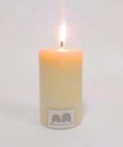 Scout Queen B 8cm Solid Beeswax Pillar Set Of 2