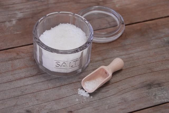 Scout House Homewares Glass Salt Jar With Wooden Scoop 5 Scout House Homewares Glass Salt Jar With Wooden Scoop