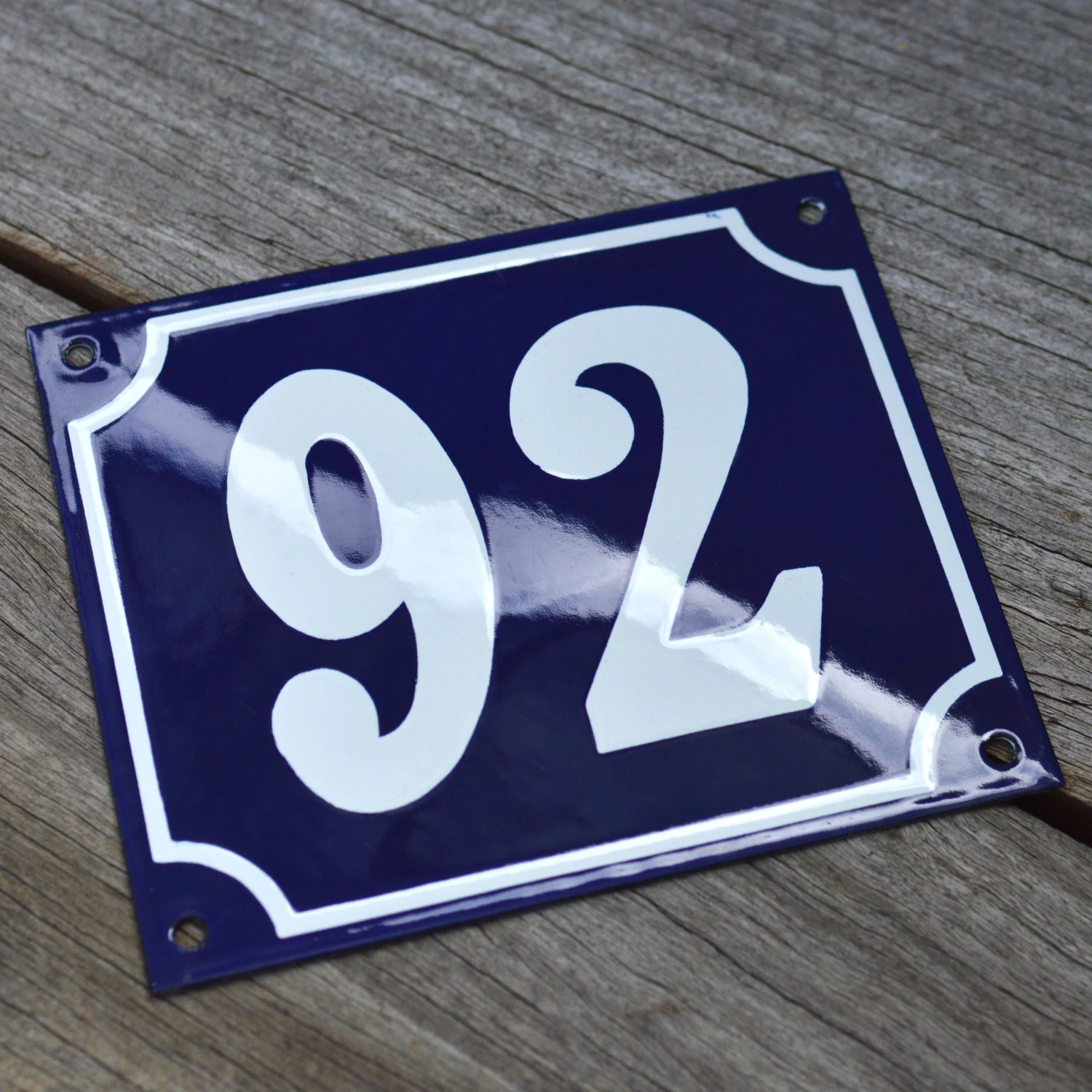 Scout House Gifts Enamel House Numbers From France In Traditional Deep Cobalt Blue 5 Scout House Gifts Enamel House Numbers From France In Traditional Deep Cobalt Blue