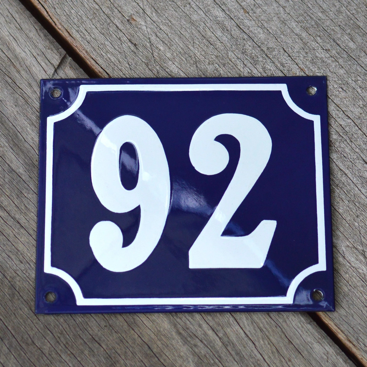 Scout House Gifts Enamel House Numbers From France In Traditional Deep Cobalt Blue 3 Scout House Gifts Enamel House Numbers From France In Traditional Deep Cobalt Blue
