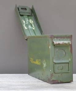 Scout Vintage Army Green Ammunition Box Homewares
