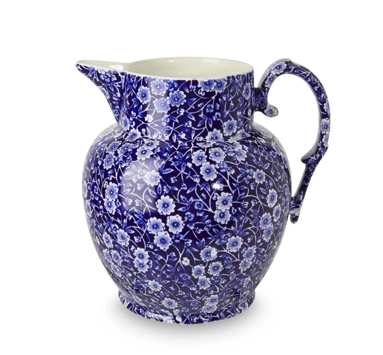 Kitchenware Burleigh UK Blue Calico - Large Etruscan Jug 3 Kitchenware Burleigh UK Blue Calico - Large Etruscan Jug