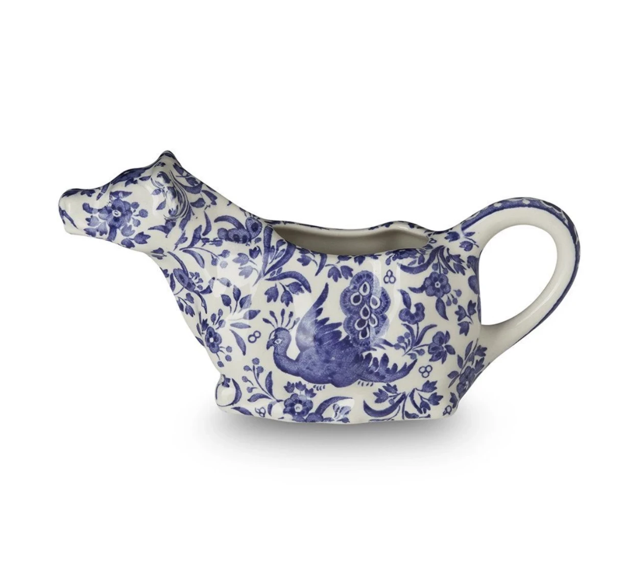 Kitchenware Burleigh UK Blue Regal Peacock- Cow Creamer 3 Kitchenware Burleigh UK Blue Regal Peacock- Cow Creamer