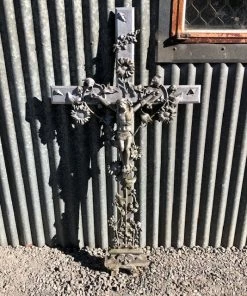 Scout Vintage Cast Iron French Crucifix Calais Gifts
