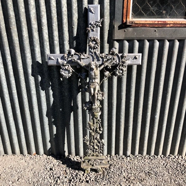 Scout Vintage Cast Iron French Crucifix Calais Gifts 3 Scout Vintage Cast Iron French Crucifix Calais Gifts
