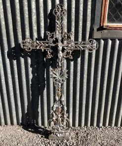 Scout Gifts Vintage Cast Iron French Crucifix Calvados