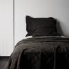 Scout Textiles Portier Cotton Coverlet- Noir 2 Scout Textiles Portier Cotton Coverlet- Noir