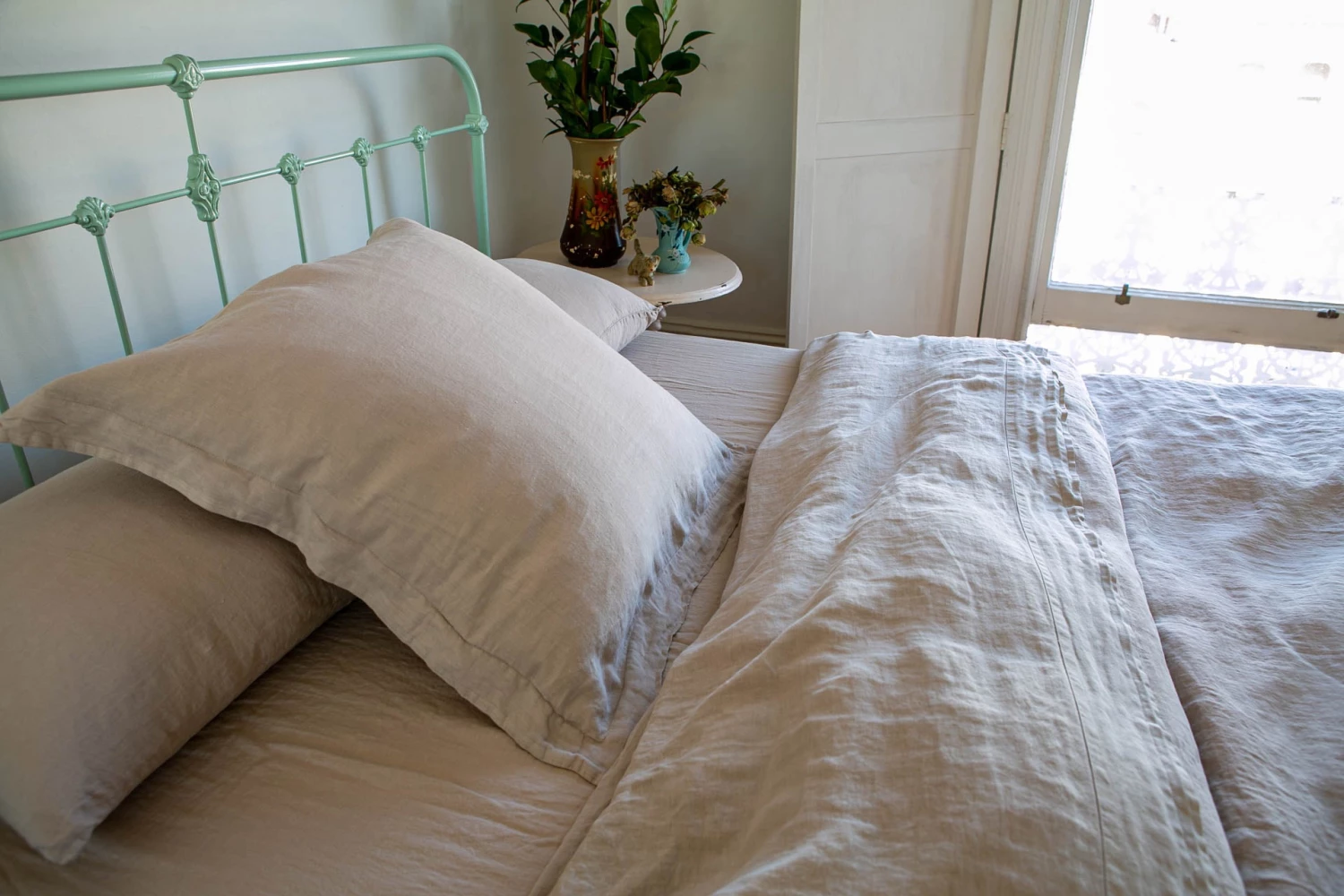 Scout House Scout Portuguese Linen European Pillowcase- LINEN 4 Scout House Scout Portuguese Linen European Pillowcase- LINEN