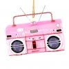 Scout Homewares Mercury Glass Pink Boom Box Ornament 2 Scout Homewares Mercury Glass Pink Boom Box Ornament