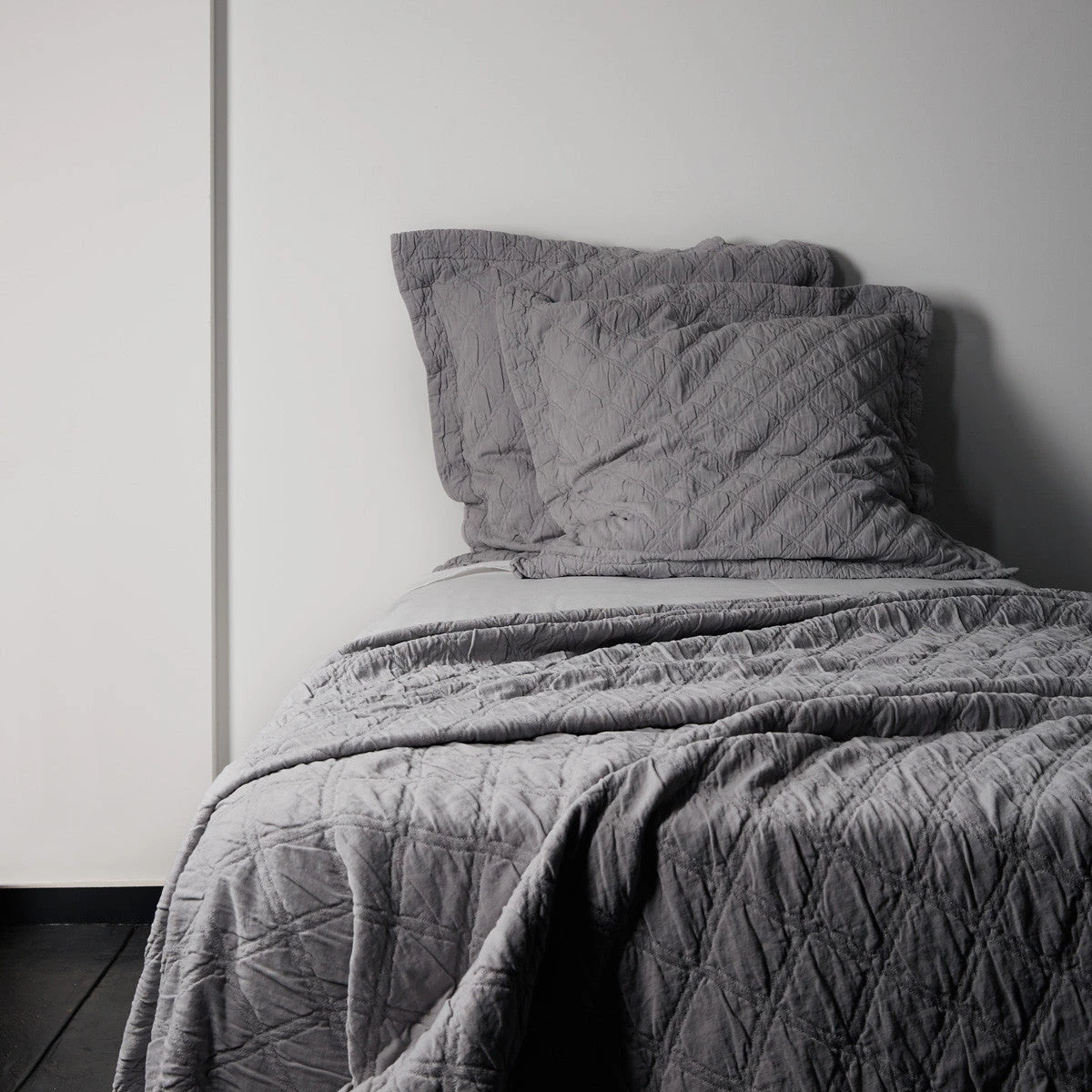 Scout Portier Cotton EUROPEAN PILLOWCASE Dash Grey 3 Scout Portier Cotton EUROPEAN PILLOWCASE Dash Grey