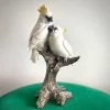 Scout House Gifts Porcelain Cockatoos On Log