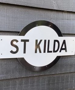 Scout House St Kilda Victorian Railways Enamel Sign