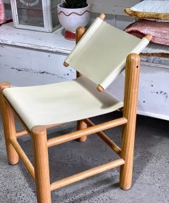 Scout House Vintage Leather Sling Chairs - Set Of Four 5 Scout House Vintage Leather Sling Chairs - Set Of Four