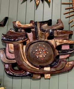 Gifts Belgian Ceramic Wall Sculpture By Perignem