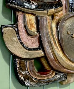 Gifts Belgian Ceramic Wall Sculpture By Perignem