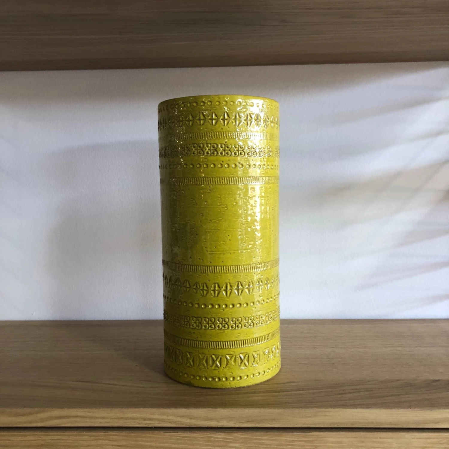 Bitossi Italy Yellow Ceramic Cylinder Vase Gifts 4 Bitossi Italy Yellow Ceramic Cylinder Vase Gifts