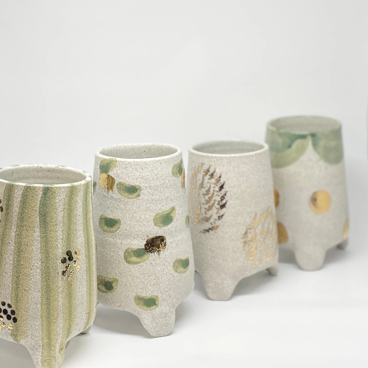 Bridget Bodenham - Small Cylindrical Vase - Rustic Gold Gifts 4 Bridget Bodenham - Small Cylindrical Vase - Rustic Gold Gifts