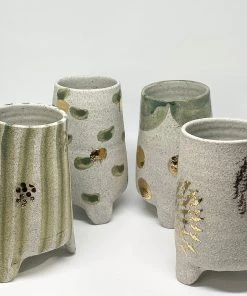 Bridget Bodenham - Small Cylindrical Vase - Rustic Gold Gifts 7 Bridget Bodenham - Small Cylindrical Vase - Rustic Gold Gifts