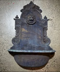 Scout House Gifts Lions Head Bronze Wall Sink / Wall Fountain