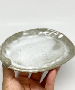 Bridget Bodenham Pearl Oval Dish Grey Gifts