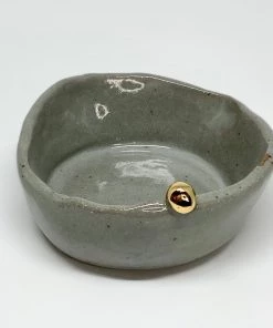 Bridget Bodenham - Salt Pot Grey And Gold Pearl Gifts