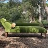 Scout House Furniture Restored Vintage French Chaise Lounge In Green Velvet 1 Scout House Furniture Restored Vintage French Chaise Lounge In Green Velvet