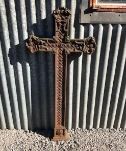 Scout Vintage Cast Iron French Crucifix Alsace Gifts