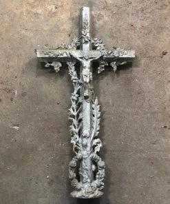 Scout Vintage Cast Iron French Crucifix Gourdes
