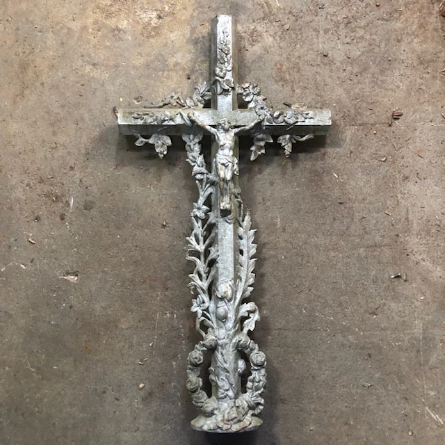 Scout Vintage Cast Iron French Crucifix Gourdes 3 Scout Vintage Cast Iron French Crucifix Gourdes