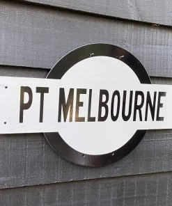 Scout House Port Melbourne Victorian Railways Enamel Sign