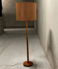 Scout Mid Century Teak Lamp With Timber Shade