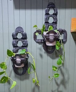 Scout House Restored Iron Wall Planter Sculpture Gifts