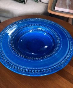 Bitossi Italy Ceramic Blue Centrepiece Gifts