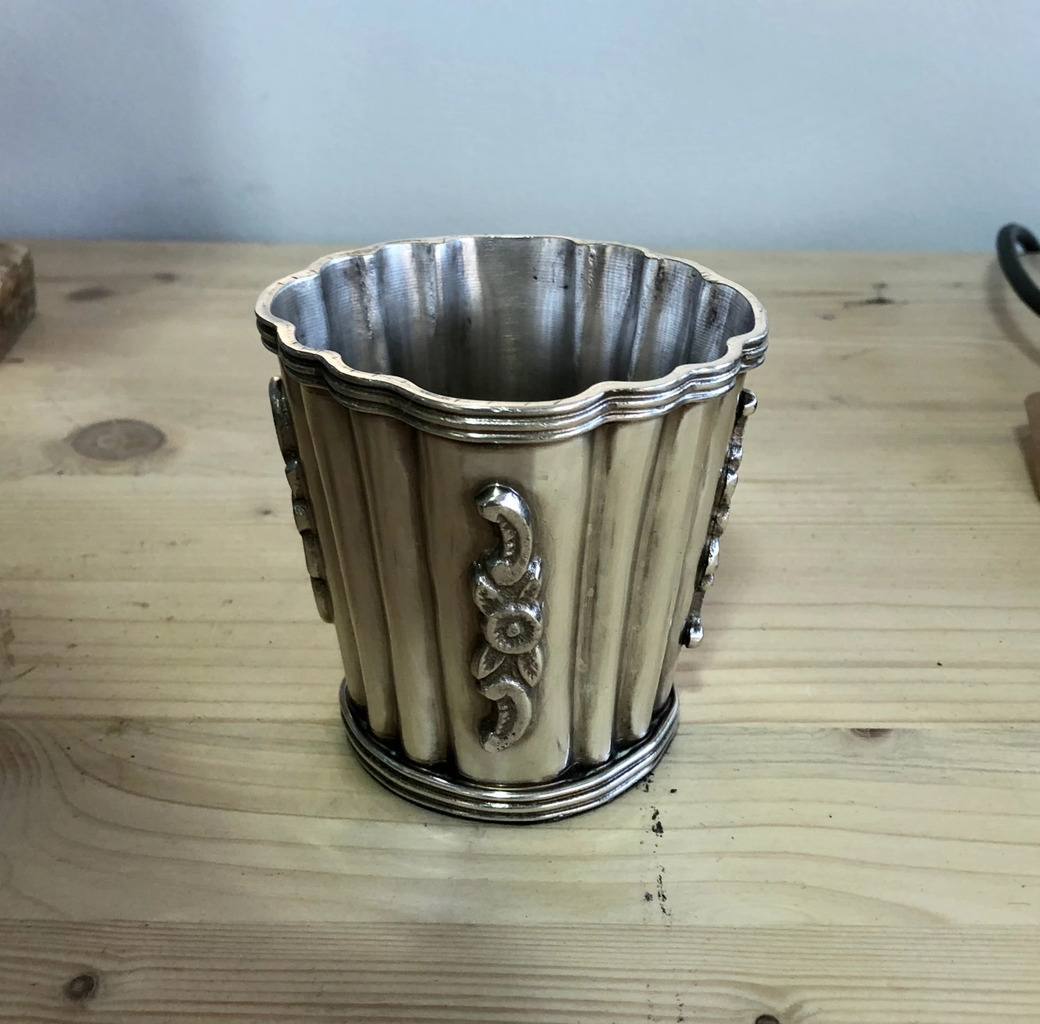 Scout House Silver Plated Antiqued Vessel Homewares 3 Scout House Silver Plated Antiqued Vessel Homewares